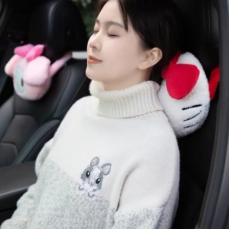 サンリオ車のヘッドレストネックピローマイメロディクロミシナモ - Kawaii Tech Accessories のレビューと価格