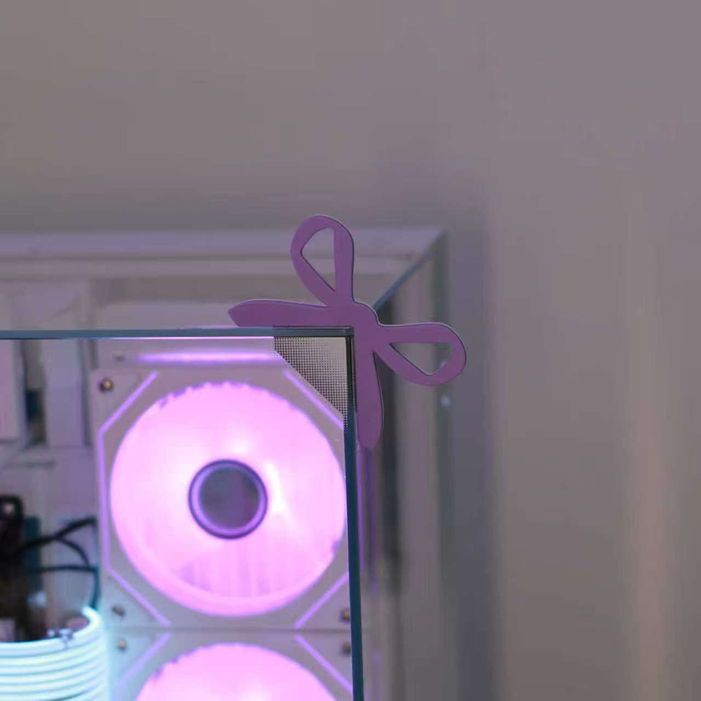 モニター装飾ボウモニターコーナーデコレーションかわいいガーリ - Kawaii Tech Accessories のレビューと価格