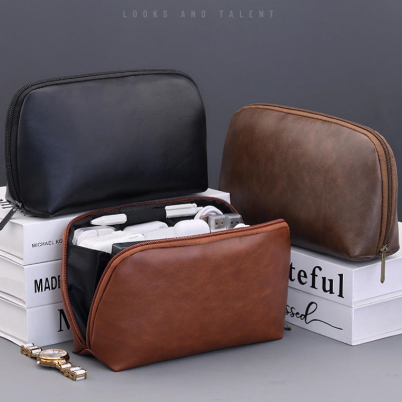PUテックオーガナイザーポーチ トラベルケーブル収納バッグ  - Tech Accessories Storage のレビューと価格