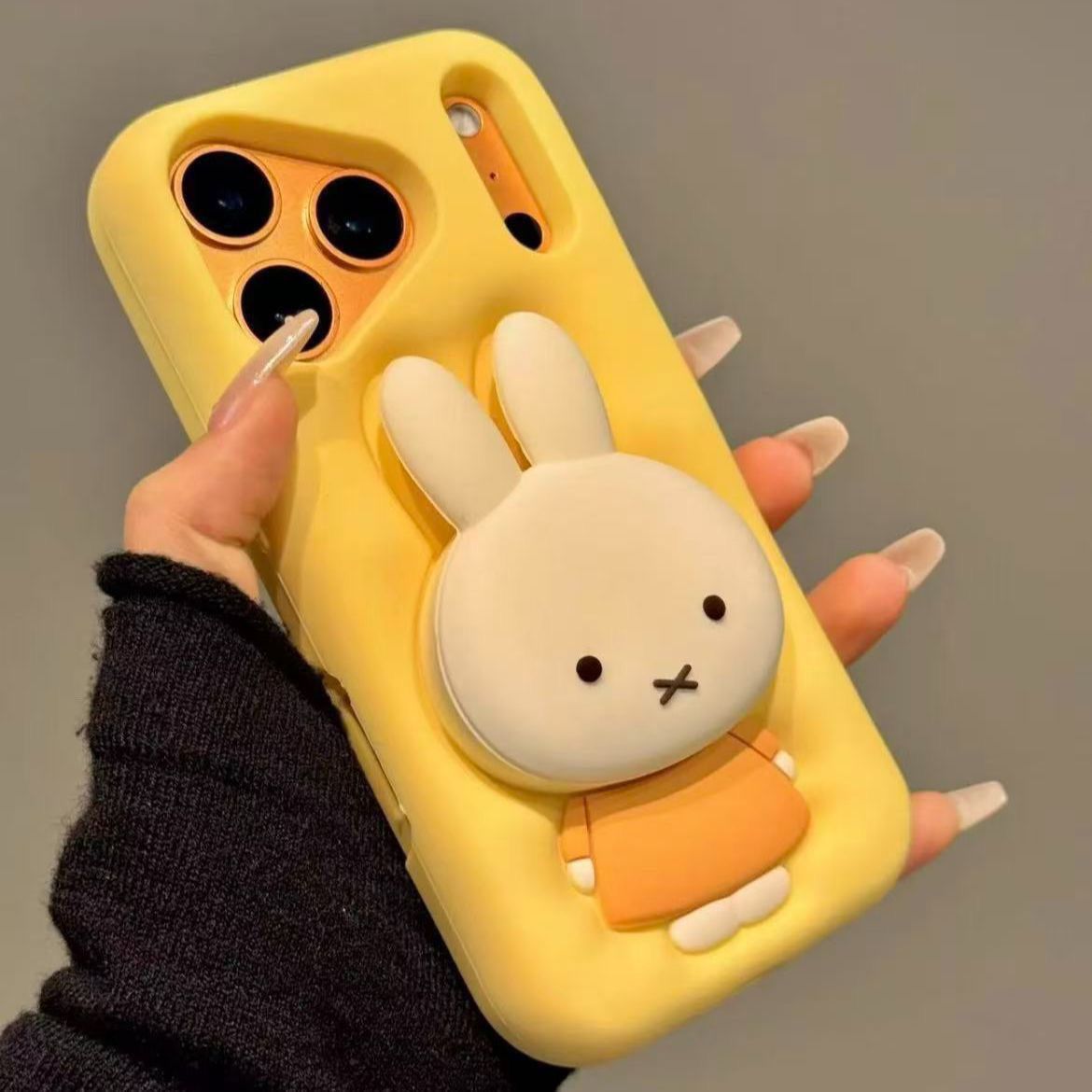 漫画風3Dミッフィーブラケット付き携帯電話ケース iPhon - Mobile Tech Accessories のレビューと価格