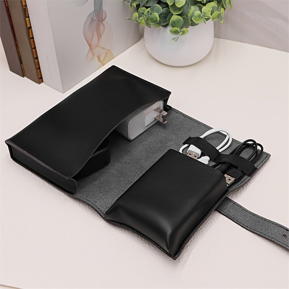 (A94Z) PU製多機能オーガナイザー - ポータブルテッ - Tech Accessories Storage のレビューと価格