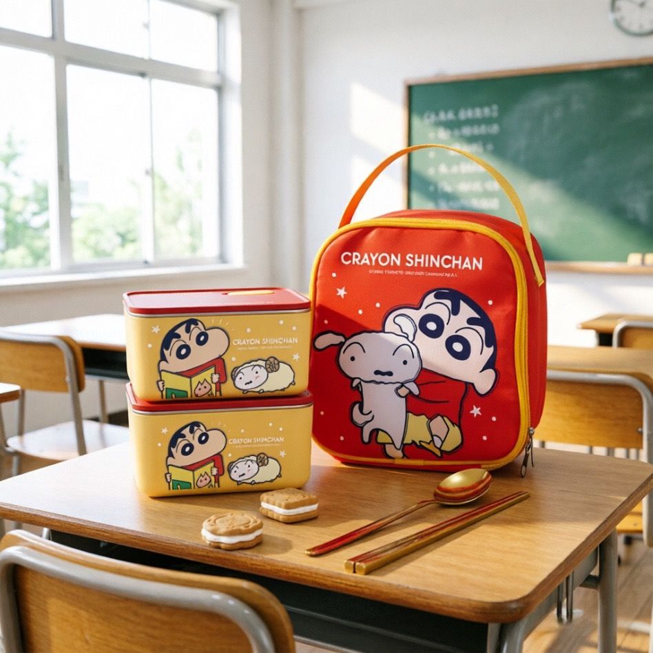 クレヨンしんちゃんのキャラクターが描かれた、ステンレス製の保 - Kawaii Tech Accessories のレビューと価格